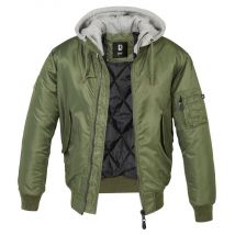 Jacke MA1 Sweat Hooded Jacket oliv/grau Restposten S
