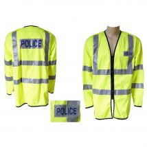 Police Warnjacke gelb gebraucht XL