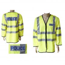 Police Warnjacke gelb neuwertig XS