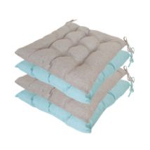 Bundel toscane kussens 46x46cm   Lisboa taupe en turquoise (waterafstotend)