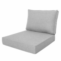 Loungekussenset Carré 60x60cm met rug 60x40cm   Lisboa Light grey (waterafstotend)