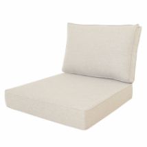 Loungekussenset Carré 60x60cm met rug 60x40cm   Lisboa Sand (waterafstotend)