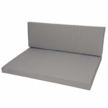 Palletkussen zit en rug (120x80cm)   Foy grey