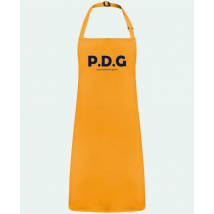 Tablier Brodé - Papa Drôlement Génial Pour Femme - Noir - Polyester et Coton - Taille Unique