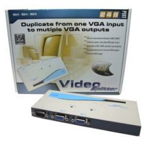 VGA Splitter 2 Port Connect a PC to 2 Monitors VSA12