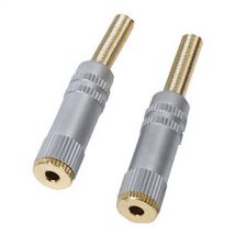 3.5mm Stereo Socket HQ Gold Plated Metal Body 2 Pack