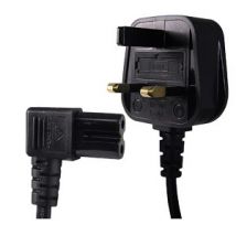 3m Angled Figure 8 Power Cable C7 90 Degree Lead