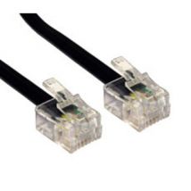 30m RJ11 to RJ11 Modem Cable - Black