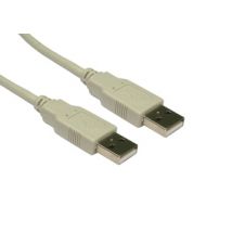 1.8m USB2.0 Type A (M) to Type A (M) Cable - Beige
