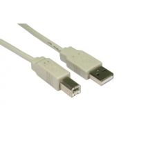 5m USB 2.0 Type A (M) to Type B (M) Data Cable - Beige