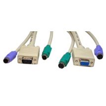 5m 2x M-F PS/2 & 1x SVGA M-F KVM Cable