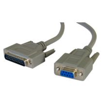 3m D9 (F) to D25 (M) Serial Cable