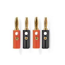 Speaker 4mm Banana Plugs 4 Pack