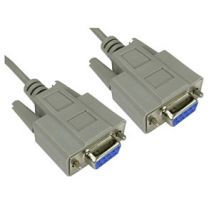 5m D9 Female to D9 Female Serial Null Modem Cable