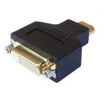 DVI to HDMI Adapter - DVI-D Female to HDMI Male - Gold