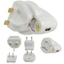 Ipod USB Travel Charger UK Europe Australia USA