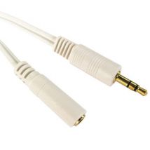 White 3.5mm Extension Lead 15m