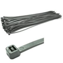 300mm x 4.8mm Silver Cable Ties - 100 Pack