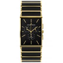 Chronograph York HighTech Ceramic schwarz / IP-gold