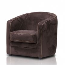 Fauteuil - AGATA Fauteuil d'appoint Cabriolet Fixe ou Pivotant