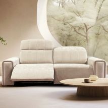 Fauteuil - ANNALISA CONVERTIBLE + REPOSES PIEDS ELECTRIQUE MICRONABUCK