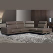 Canapé d'angle - CELEST 100% Cuir Angle terminal Dossiers Avance-Recule