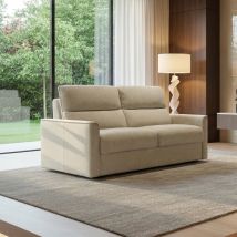 Canapé convertible - CHARLIE convertible matelas 18cm tissu ou cuir système express FAST'BED