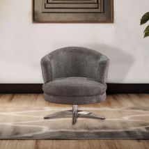 Fauteuil - EMY fauteuil pivotant micronabuck ou 100% Cuir