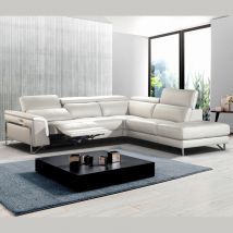 Canapé d'angle - GARDEN Angle Terminal avec relaxation (en option) ou Fixe 100% Cuir