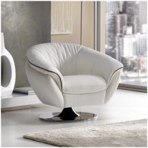 Fauteuil - GOLDEN Fauteuil 100% Cuir Pivotant