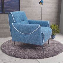 Fauteuil - JAZZY Tissu avec Pied Métal plusieurs coloris