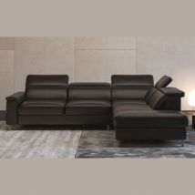 Canapé d'angle - MILANO Angle 100% Cuir Vachette Premium ou Excellium Relax électrique ou fixe