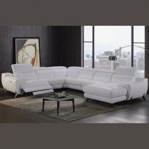 NEPAL Angle en U avec relaxation (en option) ou Fixe 100% Cuir