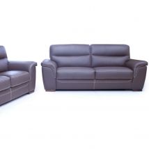 Canapé - RANDY ensemble 3places + 2places 100% Cuir Vachette Premium ou Excellium