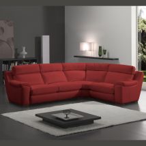 SOGARA Canapé Angle Tissu Micronabuck