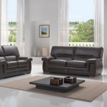 Canapé d'angle - VARESE Salon 3+2 100% Cuir Buffle Premium