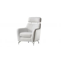 GINGER Fauteuil têtière relevable 100% Cuir