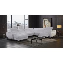 NEPAL Angle en U avec relaxation (en option) ou Fixe 100% Cuir