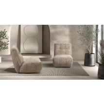 SANDRA fauteuil pivotant en tissu
