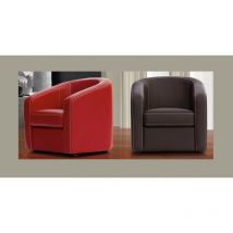 AGATA Fauteuil d'appoint Cabriolet Fixe ou Pivotant