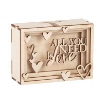 Holzbausatz Spardose "Love"