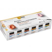 KREUL Acryl Metallicfarben-Set "Glamour Living"