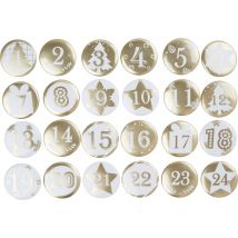 Adventskalender-Buttons PERLMUTT