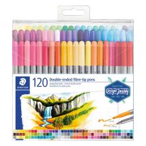 STAEDTLER Doppelfasermaler, 120 St.