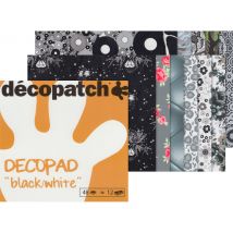Décopatch Papierblock "Decopad Black and White"