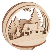 Holz-Steckmotiv "Bergwelt"
