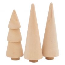 Holz-Tannen, 3er-Set