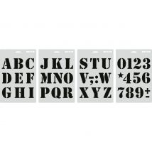 Schablonen-Set "Buchstaben & Zahlen"