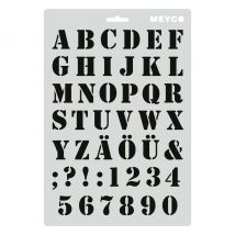 Schablone "Saloonschrift"
