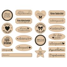 Kraftpapier-Sticker "Selbstgemacht"